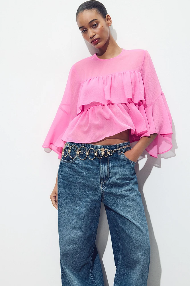 RUFFLED BLOUSE