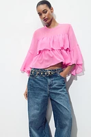 RUFFLED BLOUSE