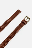 BRAIDED LEATHER BELT