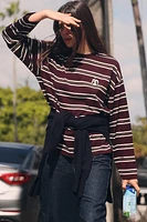 EMBROIDERED STRIPED T-SHIRT