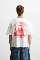 BLURRED PRINT T-SHIRT