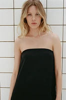 SATIN EFFECT TUBE TOP