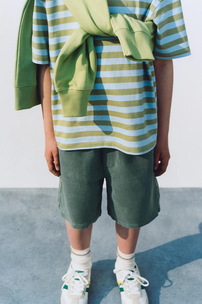 STRIPE PRINT T-SHIRT