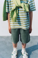 STRIPE PRINT T-SHIRT