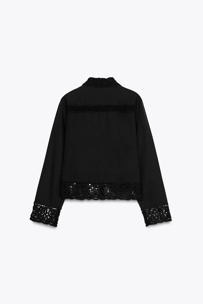 ZW COLLECTION CROCHET SHIRT