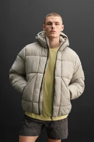 HOODED QUILTED JACKET