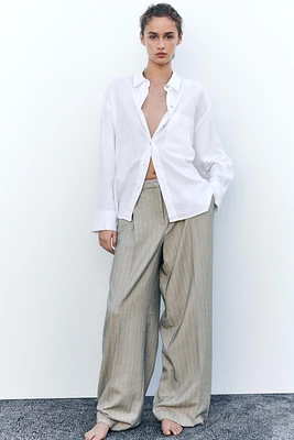 CHEMISE OVERSIZE AVEC LIN