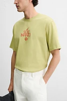 T-SHIRT TEXTE BRODÉ