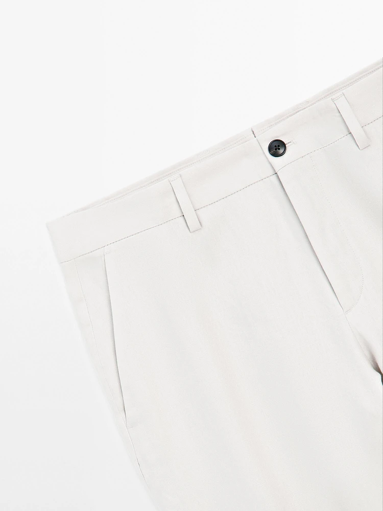 Pantalon de tailleur 100 % lin