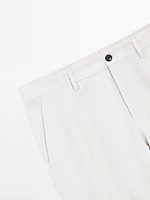 Pantalon de tailleur 100 % lin