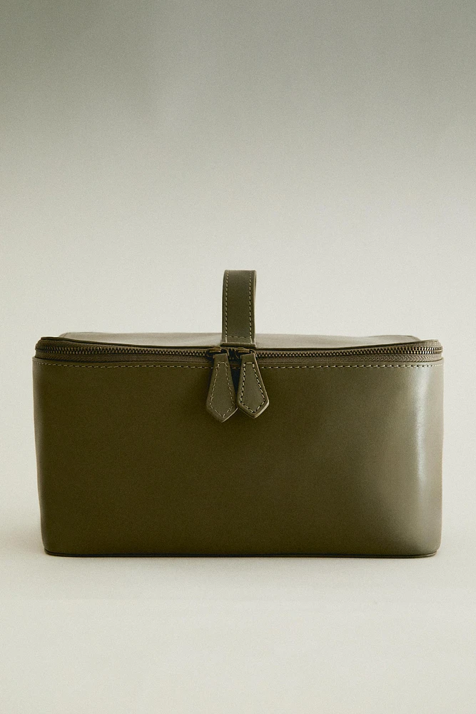 TROUSSE DE TOILETTE CUIR GRAND FORMAT