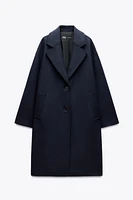 MANTEAU OVERSIZE AVEC LAINE