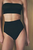 HIGH WAIST PANTIES WITH POLYAMIDE