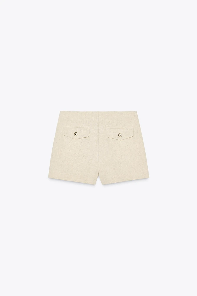 BERMUDA TAILLE HAUTE NERVURE