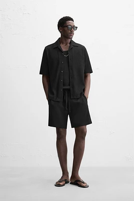 STRIPED JACQUARD SHORTS