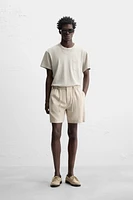 BERMUDA EN COTON ET LIN