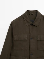 100% linen jacket with pockets