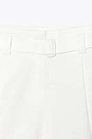 BELTED BERMUDA SHORTS