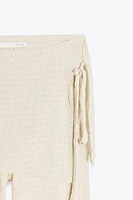 PANTALON PARÉO NŒUDS TEXTURÉ