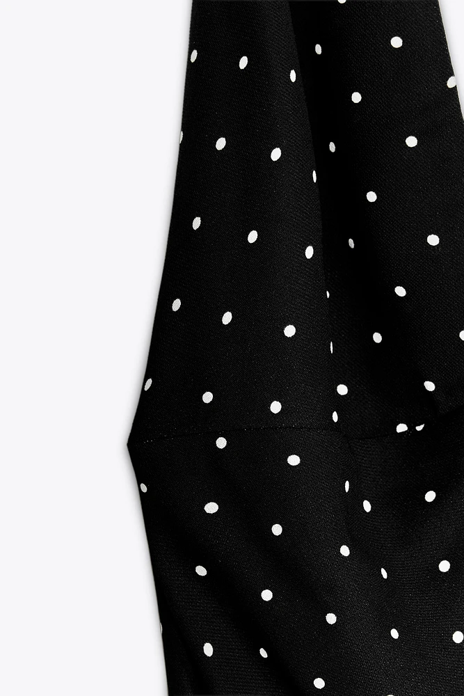 ZW COLLECTION HALTER POLKA DOT DRESS