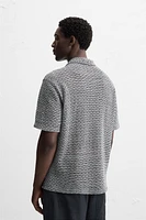 OPEN TEXTURED SHIRT