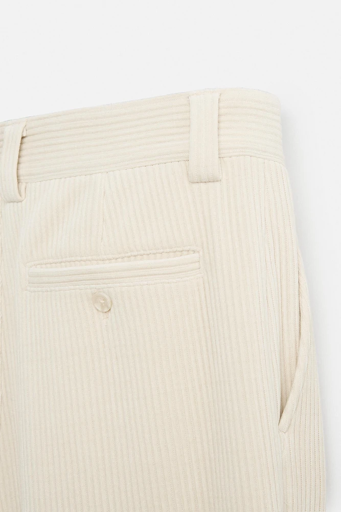 WIDE FIT CORDUROY PANTS