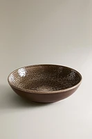 SOUP PLATE WITH RAISED DESIGN
