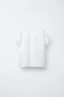T-SHIRT FLEURS EN MAILLE CROCHET