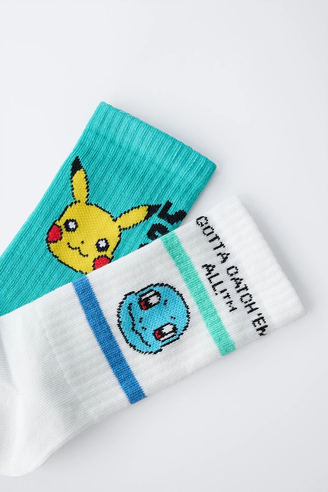 LOT DE DEUX PAIRES CHAUSSETTES PIKACHU POKÉMON ™
