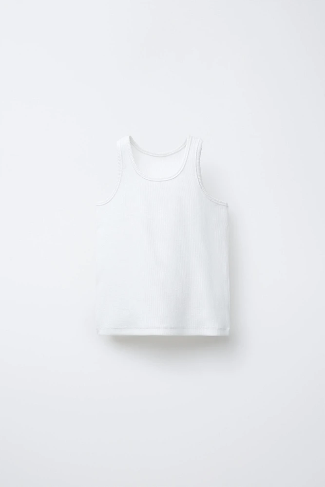 LOT DE TROIS T-SHIRTS RIB UNIS