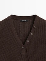 Top en maille fine 100 % lin