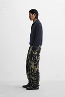 FLEECE JACQUARD PANTS X NANUSHKA