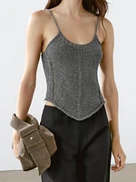 Top en maille 100 % coton
