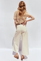 Z1975 BELTED HIGH-WAISTED CULOTTES