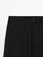 Pantalon bouffant avec boucle dans le bas
