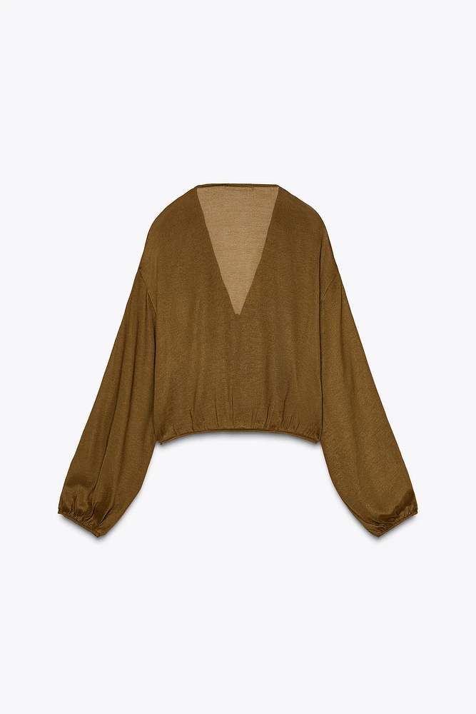 BLOUSE FLUIDE À VOLANTS