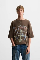 PRINTED KNIT T-SHIRT