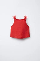 TOP DÉTAIL ORGANZA 100 % LIN