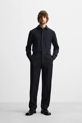 TEXTURED STRETCH SHIRT