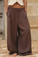 PANTALON DOUBLE PLI PATTES DE BOUTONNAGE