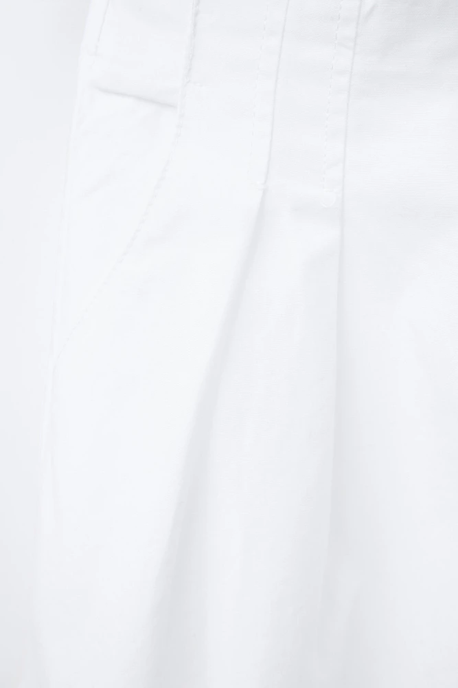 PANTALON POPELINE BOUTON BIJOU