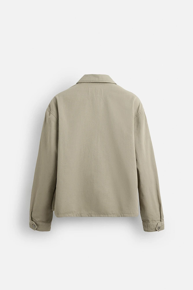 VESTE RELAXED FIT EN COTON