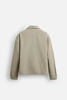 VESTE RELAXED FIT EN COTON