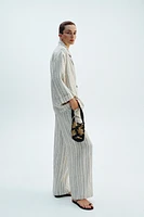 SEQUIN STRIPE PANTS