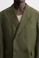 100% LINEN SUIT BLAZER