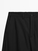 100% cotton jogger fit trousers