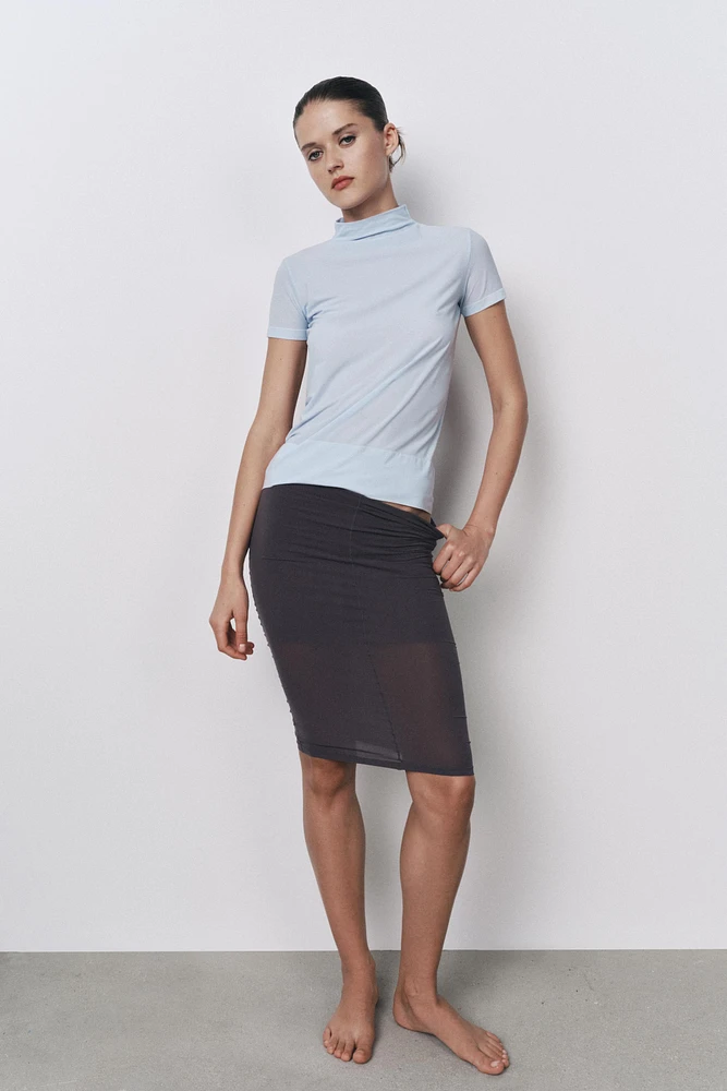 TOP COL MONTANT AVEC POLYAMIDE