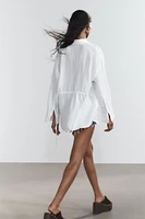 OVERSIZED LINEN BLEND SHIRT
