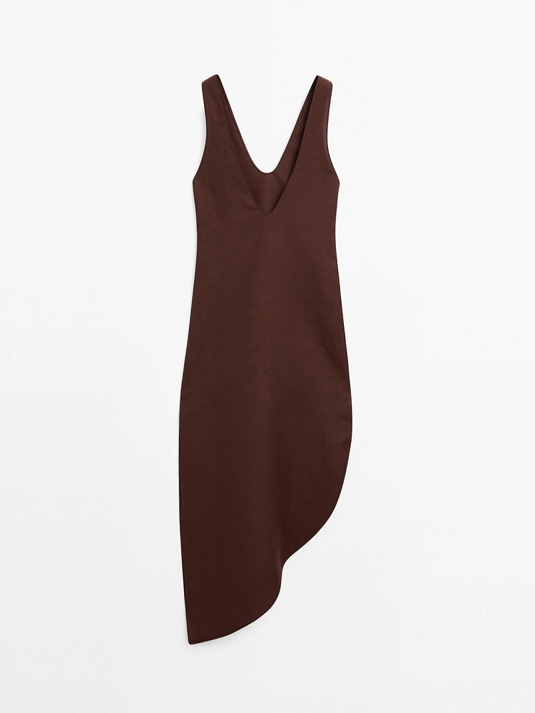 Robe midi asymétrique dans le bas - Limited Edition