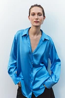 SATIN EFFECT BASIC SHIRT